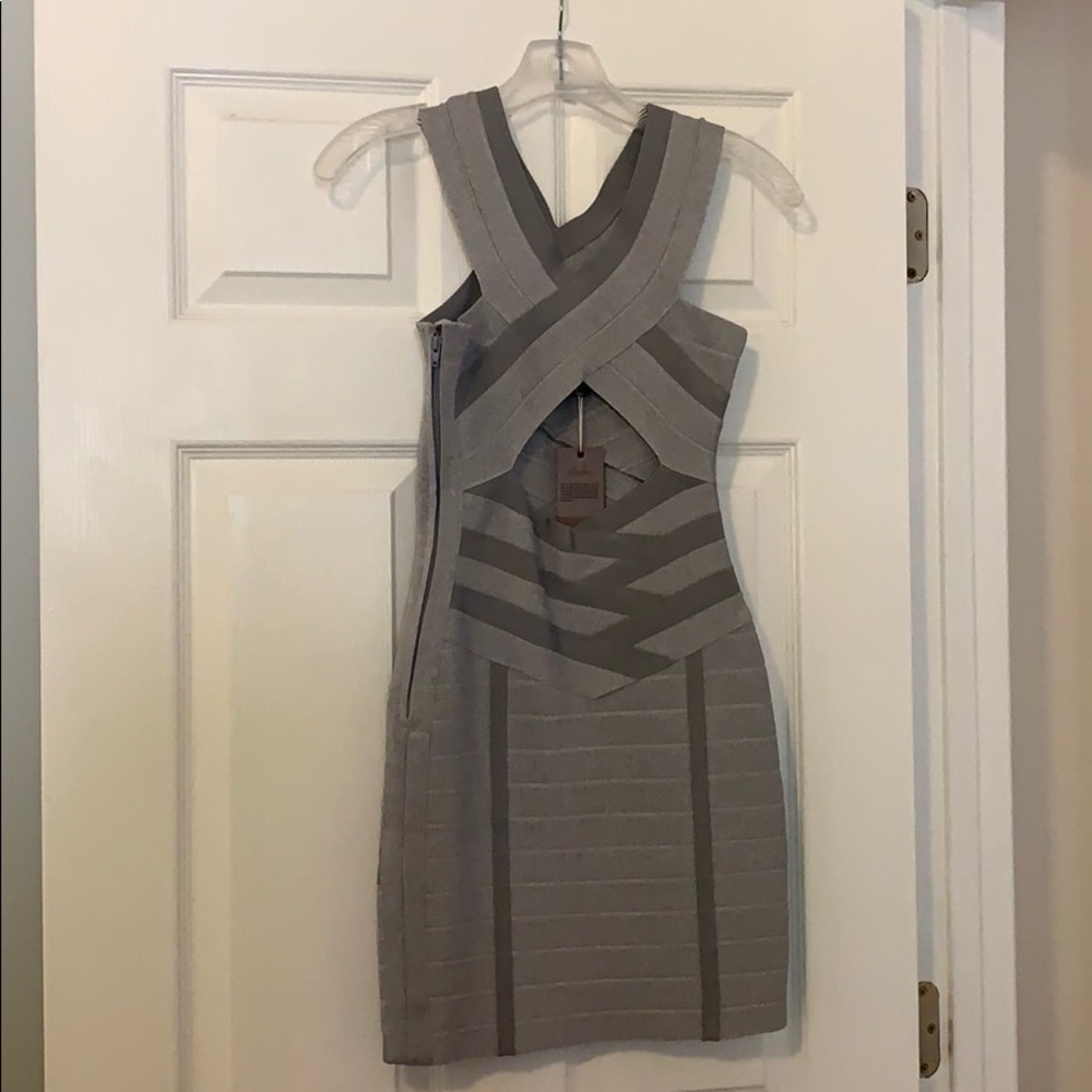 NWT Stretta Crossed-neck Bandage Dress - Picture 3 of 6